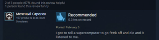 Illustration for article titled Fallout 3, As Told By Steam Reviews